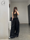BASERANGE 25 Early Spring Air Sweatshirt/Pants Cotton France BAS-TRAI-PO-SP25-HEI black